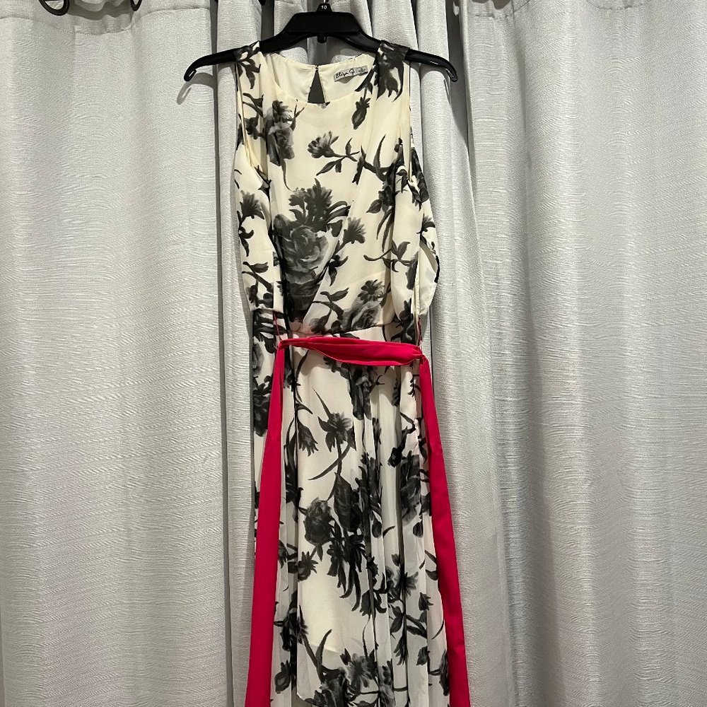 Black & white floral dress